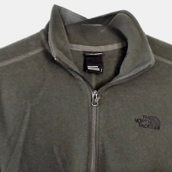 The North Face Gray 1/4 Zip Pullover Mock Turtleneck Sweater Women's Sz M EUC - Picture 3 of 9